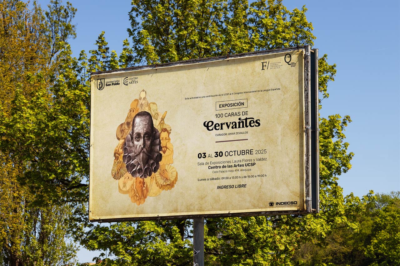 Exposición «100 caras de Cervantes»